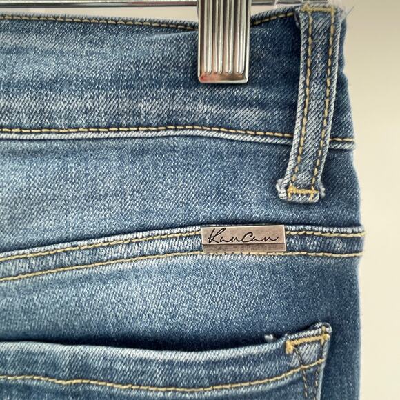 KanCan Estilo Blue Denim Stretch Mid Rise Skinny Leg Stretch Y2K Jeans W3/25 - Picture 8 of 13